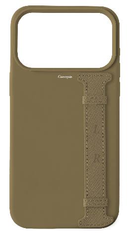 Customized Taupe Silicon Side Strap Case