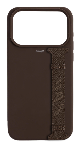 Customized Brown Silicon Side Strap Case