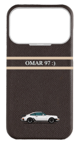 Customized Brown Strapless Epsom Case 
                 Retro Sport Design