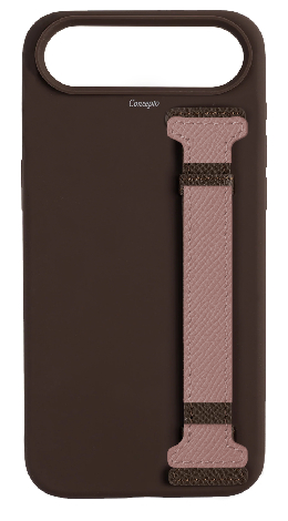 Customized Brown Silicon Side Strap Case