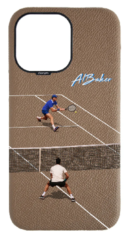 Customized Taupe Strapless Case 
                 Tennis