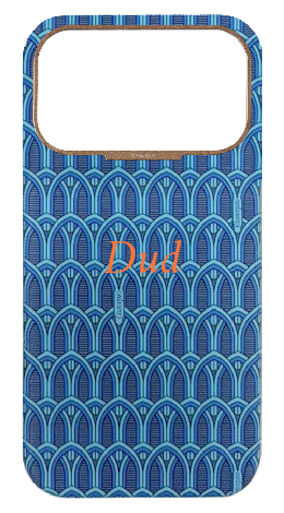 Customized Blue Monogram Strapless Case