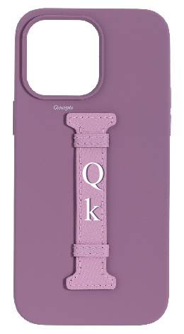 Customized Purple Silicon Middle Strap Case