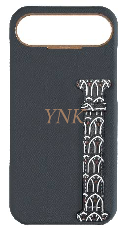Customized Grey Monogram Side Strap Case