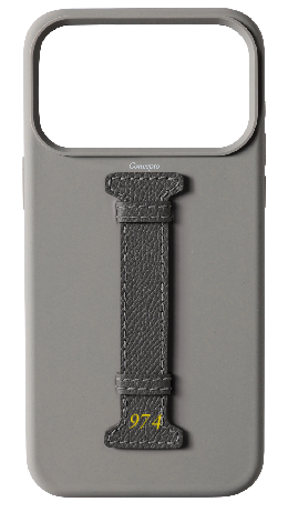 Customized Grey Silicon Middle Strap Case