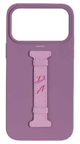 Customized Purple Silicon Middle Strap Case