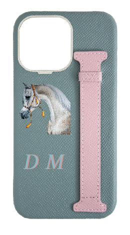 Customized Baby Blue / Pink Limited Edition Side Strap Case