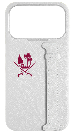 Customized White Epsom Side Strap Case