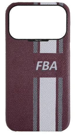 Customized Striped Maroon Strapless Case