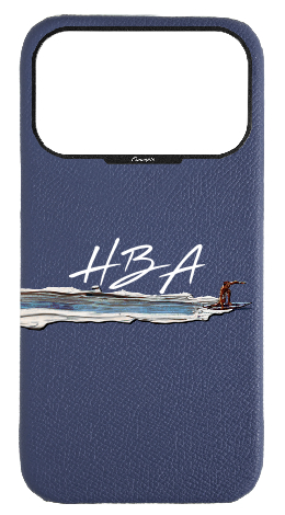 Customized Navy Strapless Epsom Case 
                 Surfing