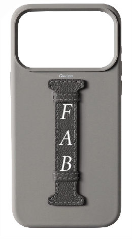 Customized Grey Silicon Middle Strap Case