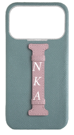 Customized Baby Blue / Pink Limited Edition Middle Strap Case