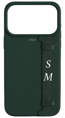 Customized Dark Green Silicon Side Strap Case