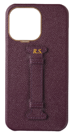 Customized Maroon Epsom Middle Strap Case