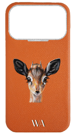 Customized Orange Strapless Epsom Case