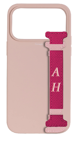 Customized Soft Pink Silicon Side Strap Case