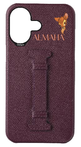 Customized Maroon Epsom Middle Strap Case
