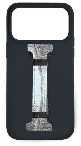 Customized Black Silicon Middle Strap Case