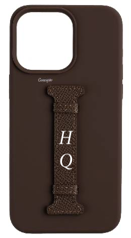 Customized Brown Silicon Middle Strap Case