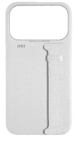 Customized White Epsom Side Strap Case