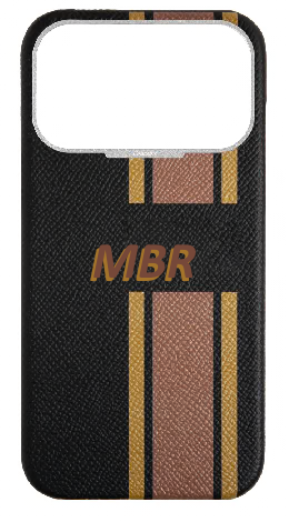 Customized Striped Black Strapless Case