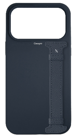 Customized Navy Silicon Side Strap Case