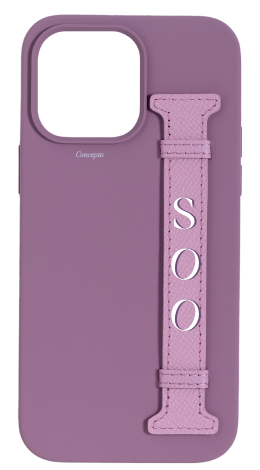 Customized Purple Silicon Side Strap Case