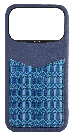 Customized Blue Monogram Pocket Case
