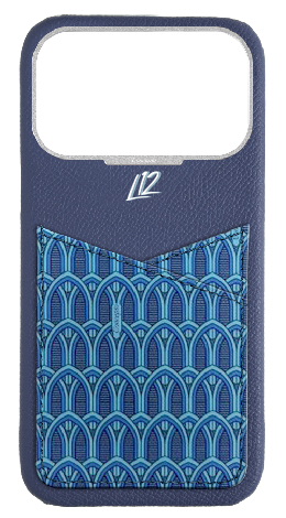 Customized Blue Monogram Pocket Case