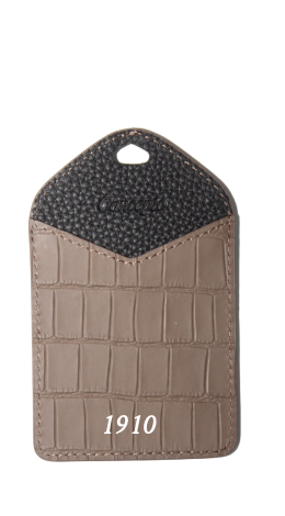 Customized Dark Taupe ID Holder