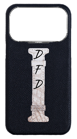 Customized Black Himalayan Exotic Crocodile Middle Strap Case