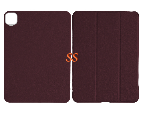Customized Maroon Epsom iPad Case