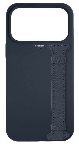 Customized Dark Navy Silicon Side Strap Case
