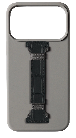 Customized Grey Silicon Middle Strap Case