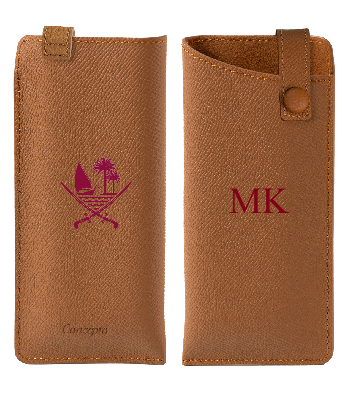 Customized Tan Sunglasses Sleeve