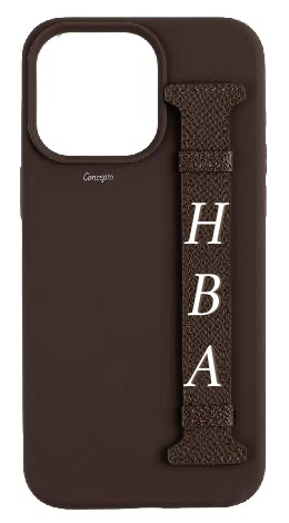Customized Brown Silicon Side Strap Case
