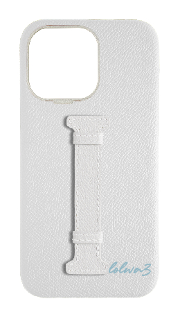 Customized White Epsom Middle Strap Case