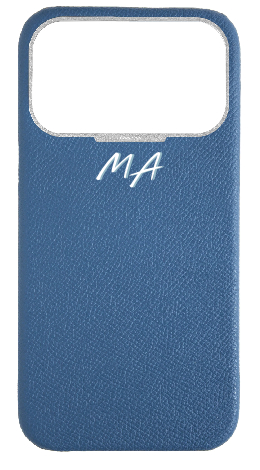 Customized Blue Strapless Epsom Case
