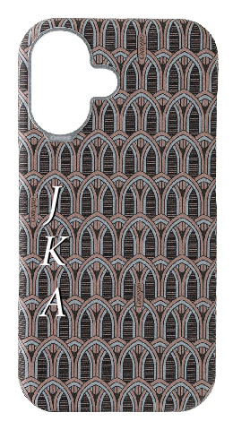 Customized Cream Monogram Strapless Case