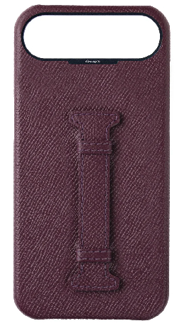 Customized Maroon Epsom Middle Strap Case