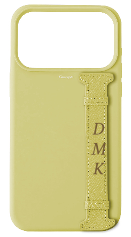Customized Butter Yellow Silicon Side Strap Case