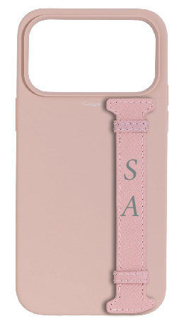 Customized Soft Pink Silicon Side Strap Case