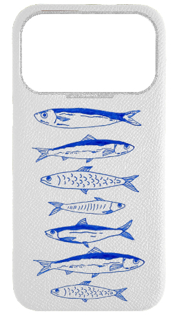 Customized White Epsom Strapless Case