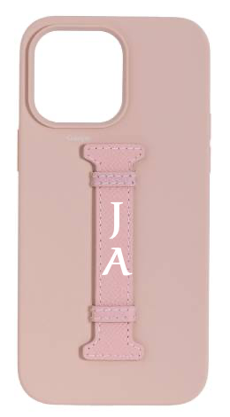 Customized Soft Pink Silicon Middle Strap Case