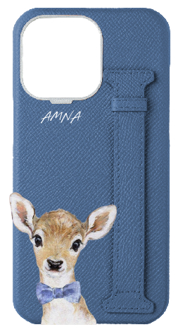 Customized Navy Epsom Side Strap Case