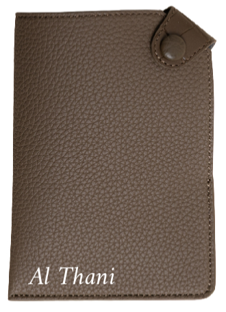 Customized Dark Taupe / Ash Voyage Passport Holder