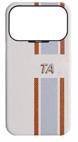 Customized Striped White Strapless Case