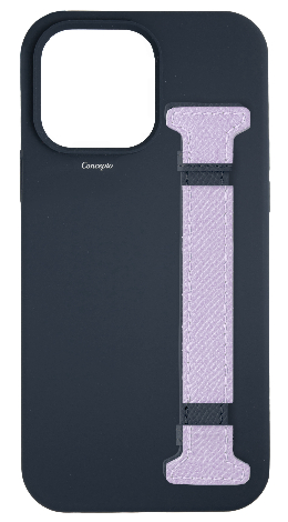 Customized Dark Navy Silicon Side Strap Case