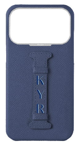 Customized Navy Epsom Middle Strap Case