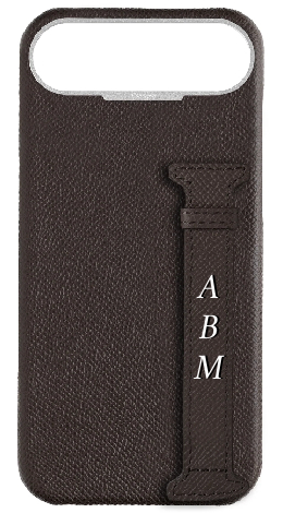 Customized Brown Epsom Side Strap Case